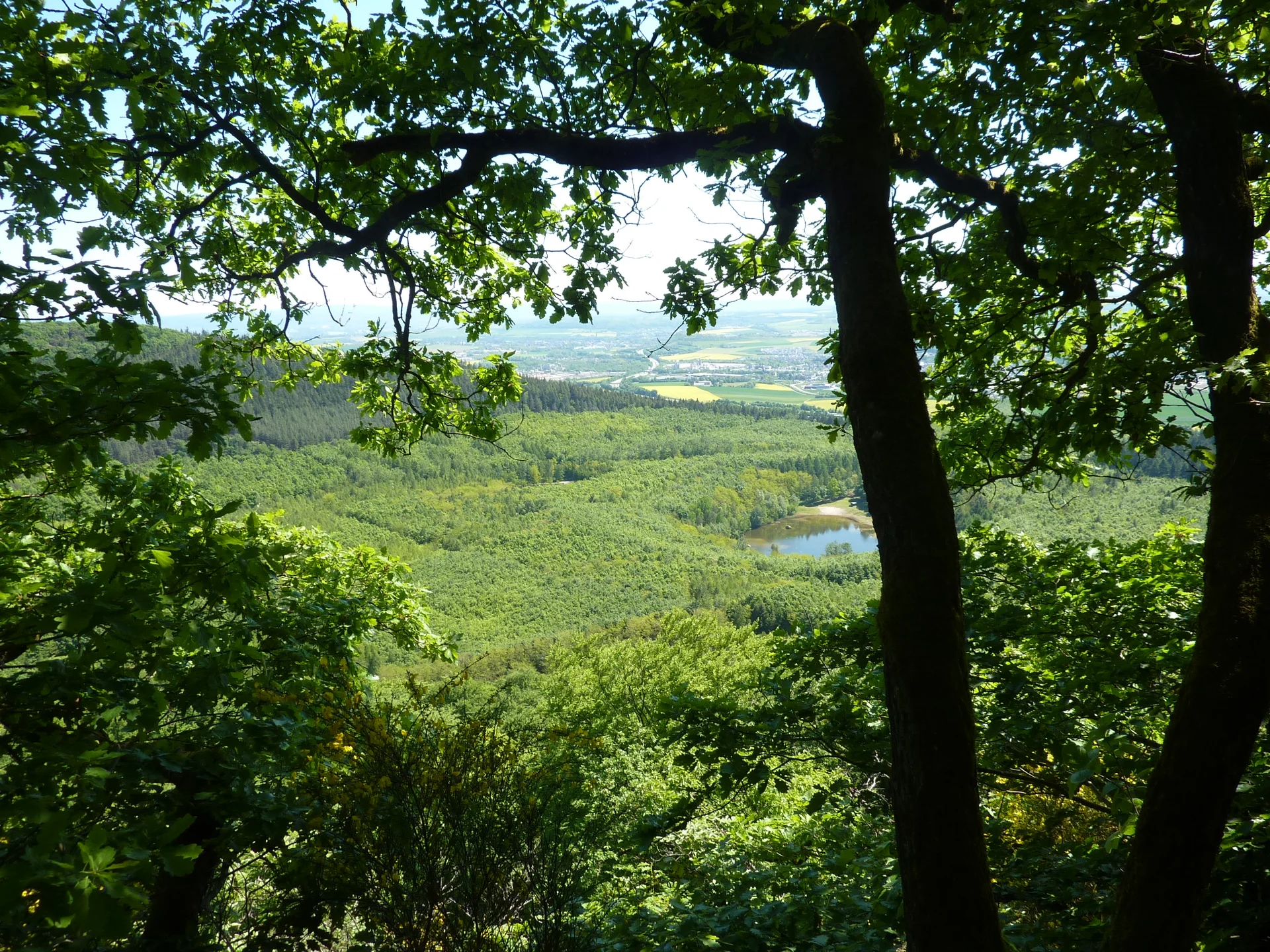 Blick auf Kruft und Krufter See | © DAV Koblenz