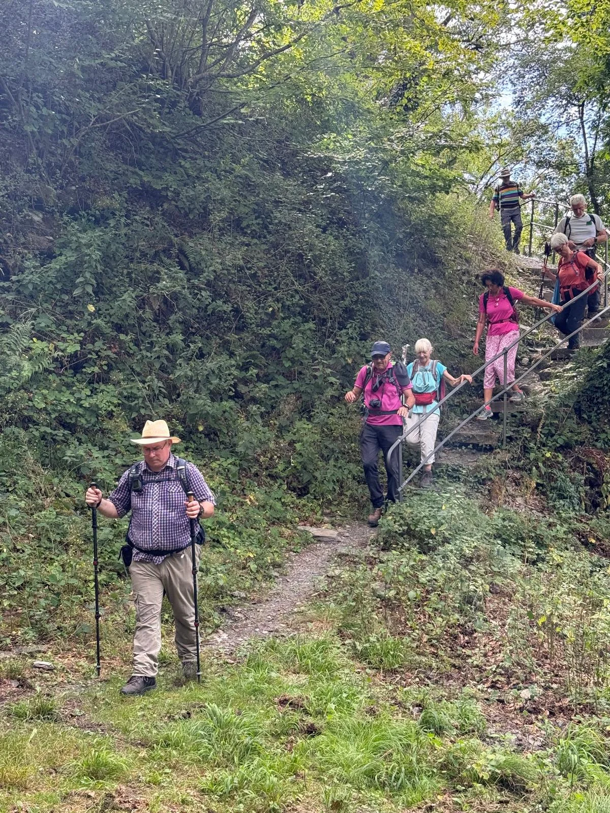Abstieg von Burg Waldeck | © DAV Koblenz