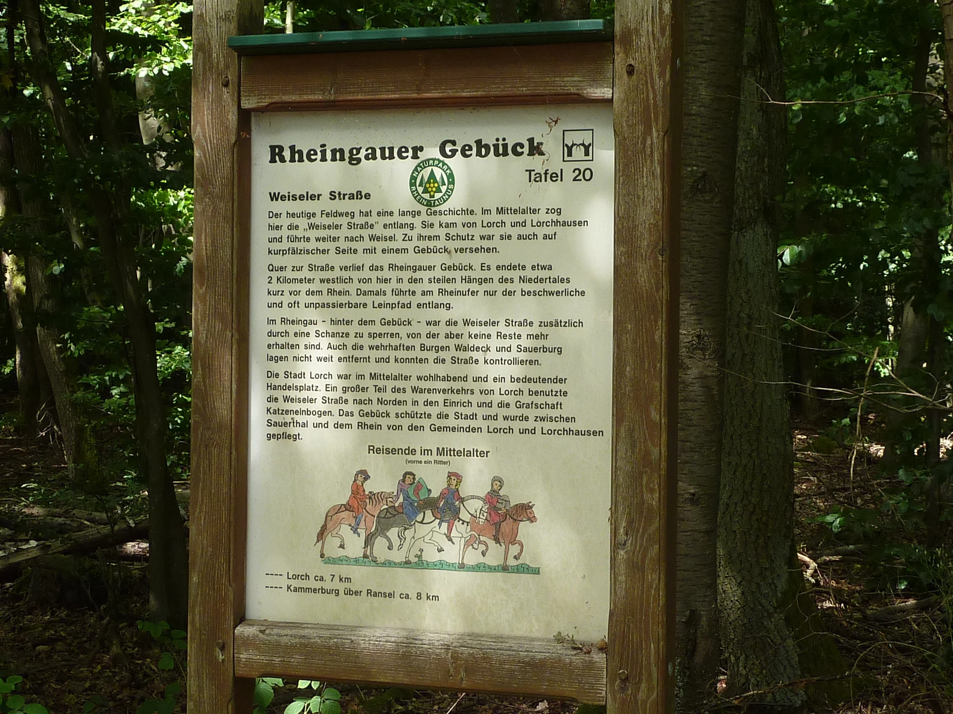 Hinweistafel Rheingauer Gebück | © DAV Koblenz