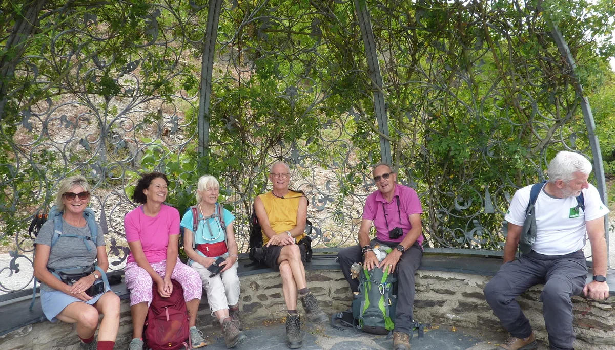 Pause im Rosenpavillion | © DAV Koblenz