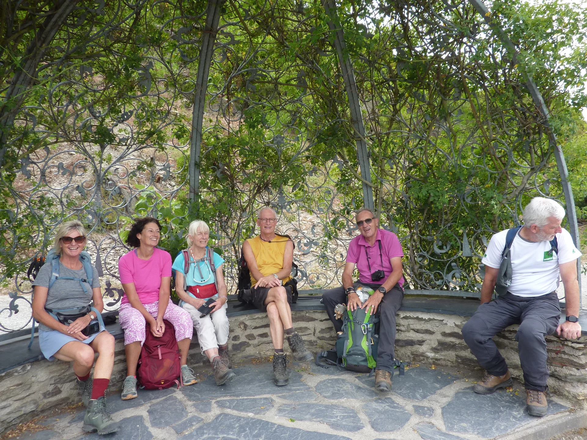 Pause im Rosenpavillion | © DAV Koblenz