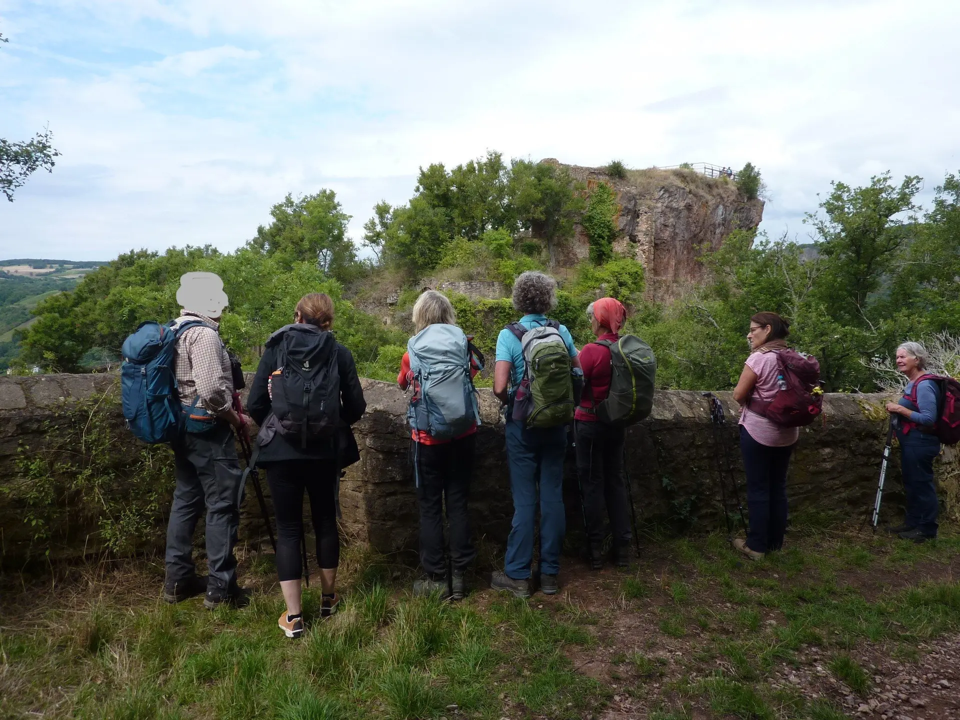 Blick der Gruppe auf Rheingrafenstein | © DAV Koblenz
