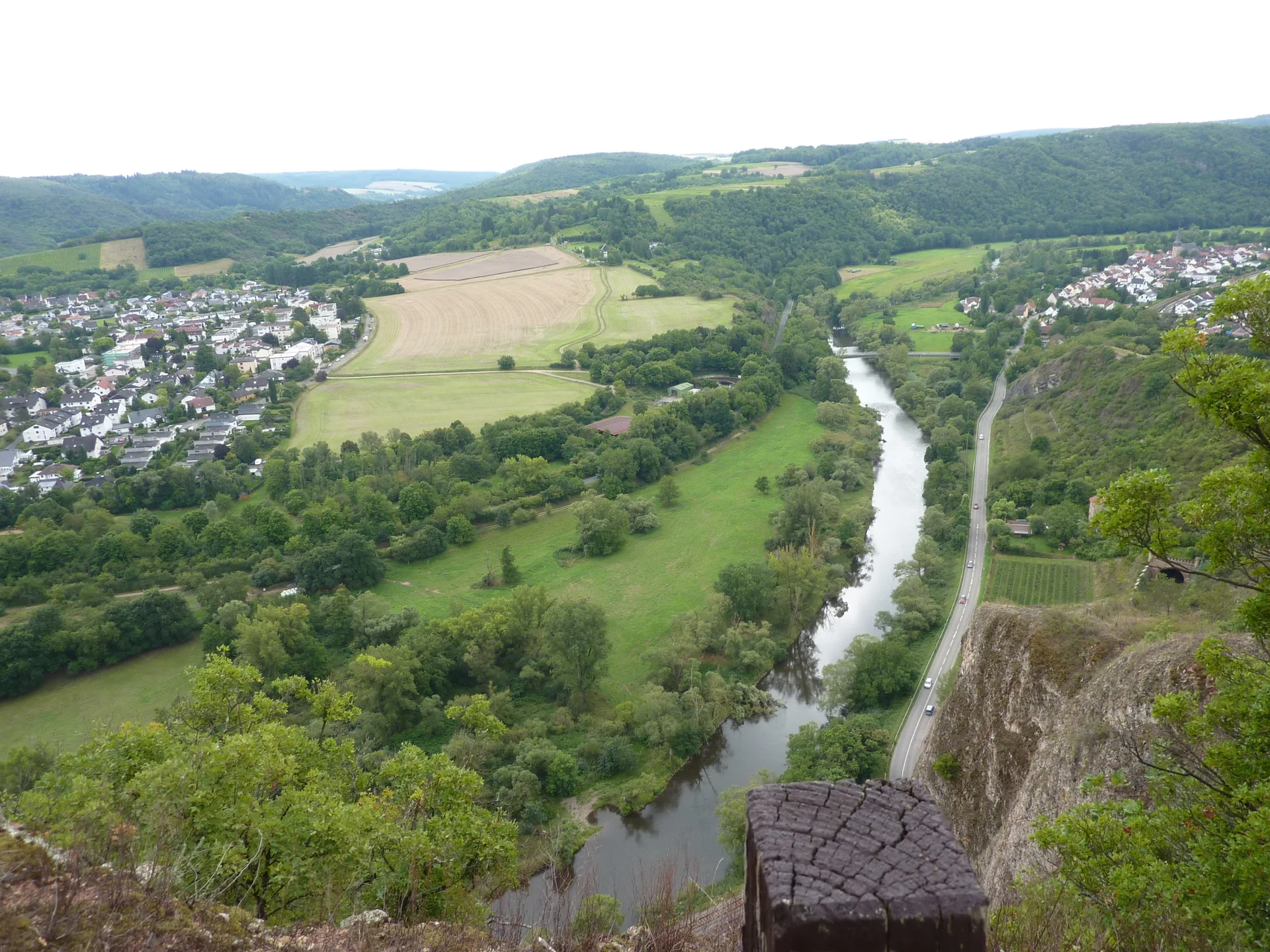 Blick ins Nahetal in Richtung Skulpturenpark | © DAV Koblenz