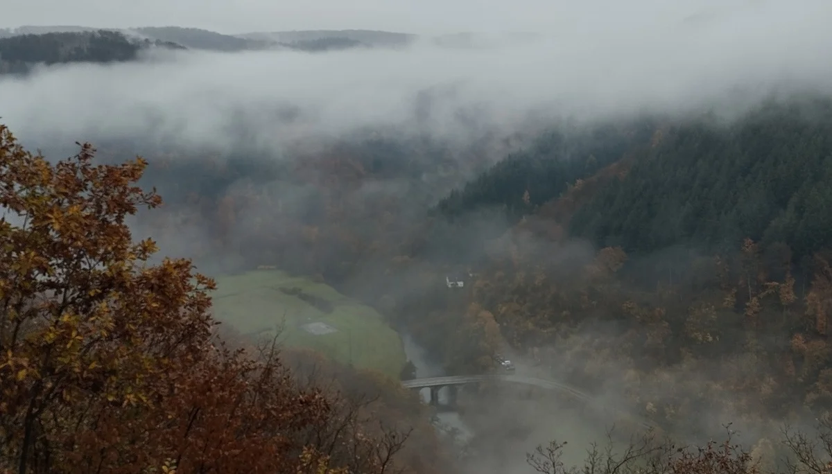 Sicht auf den Parkplatz im Nebel | © DAV Koblenz