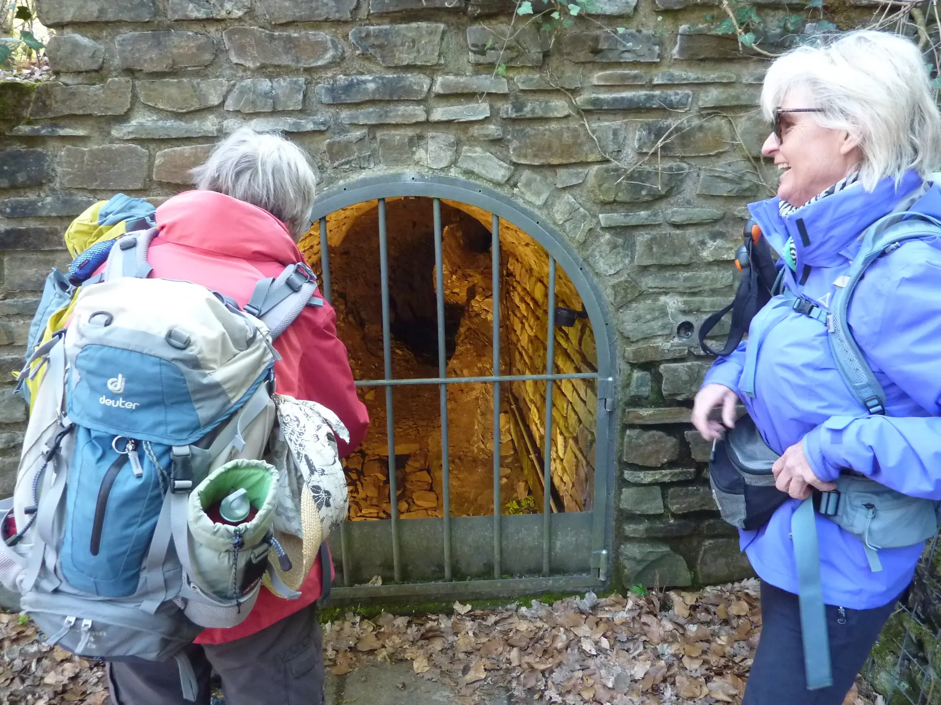Blick in die freigelegte Wasserleitung | © DAV Koblenz