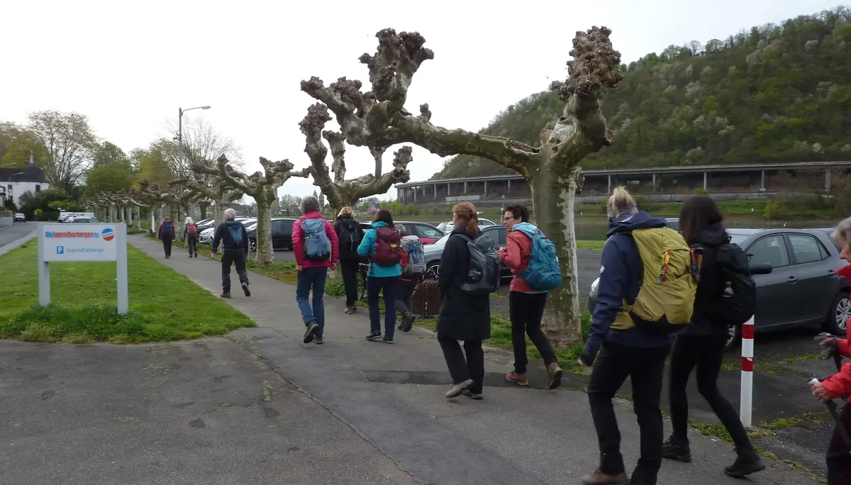 Start am Parkplatz Rheinpromenade | © DAV Koblenz