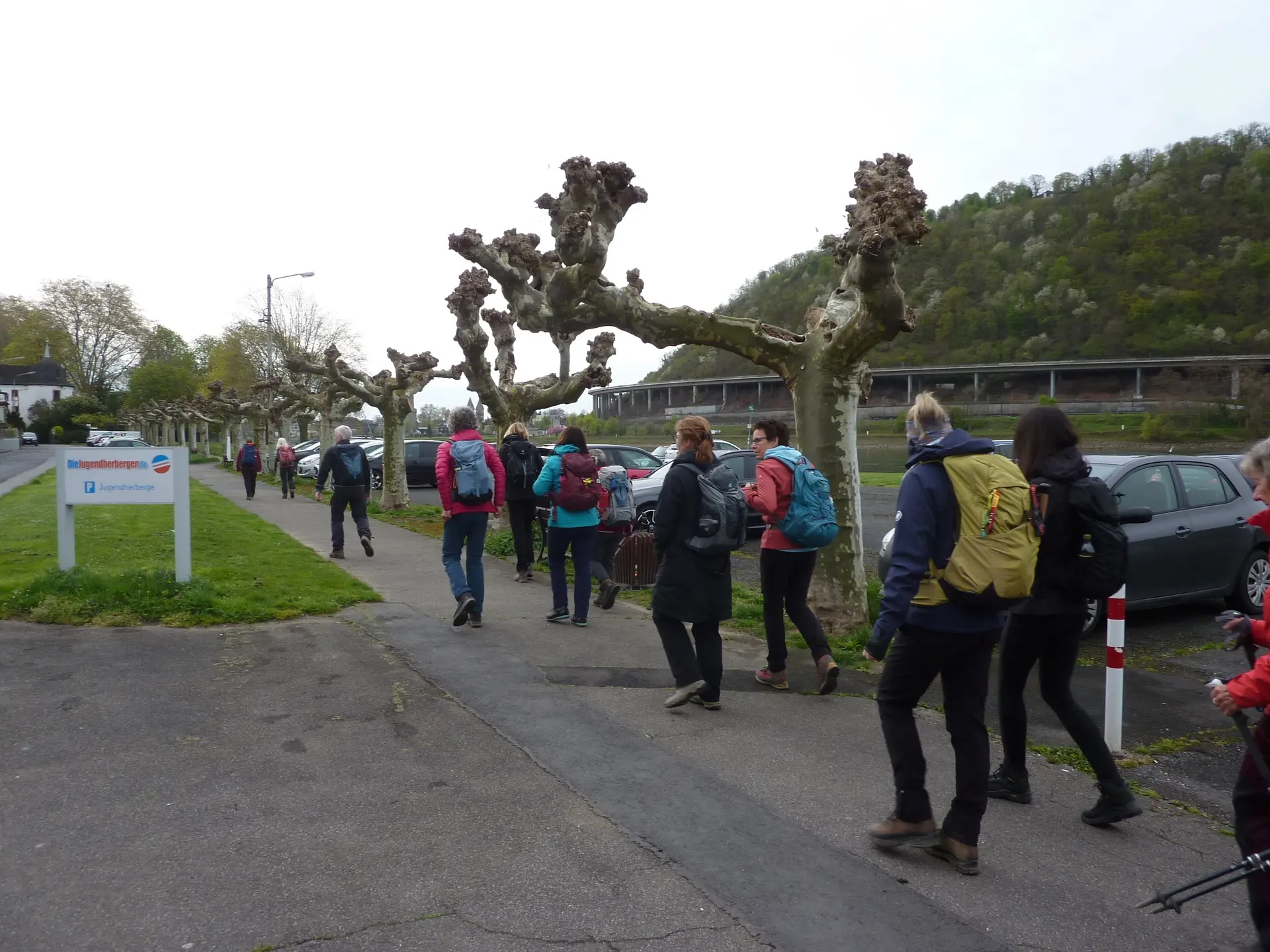 Start am Parkplatz Rheinpromenade | © DAV Koblenz