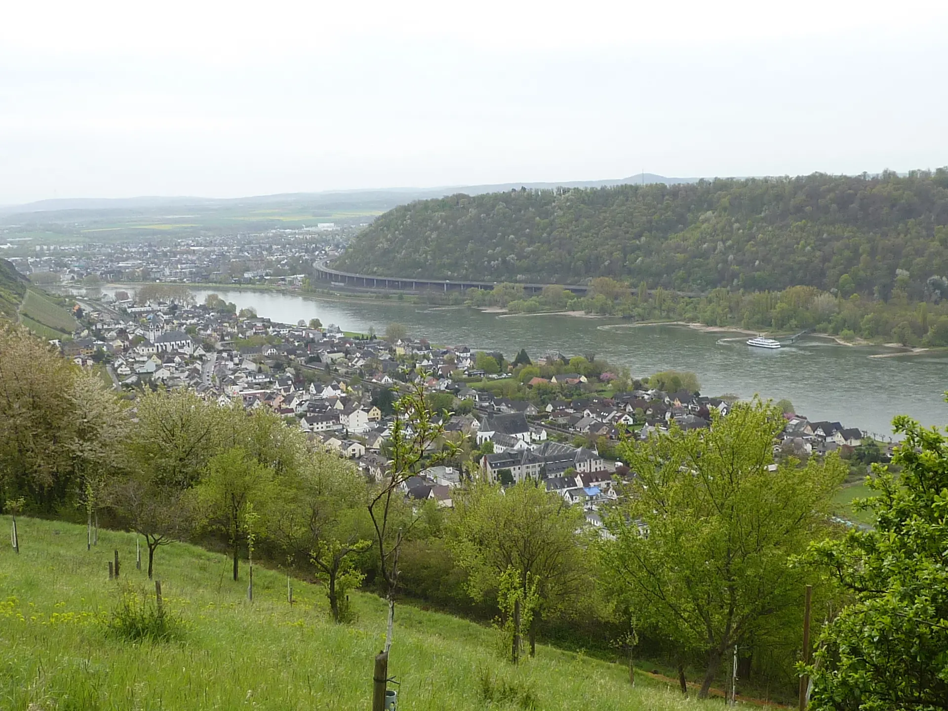 Aussicht Leutesdorf und Andernach | © DAV Koblenz
