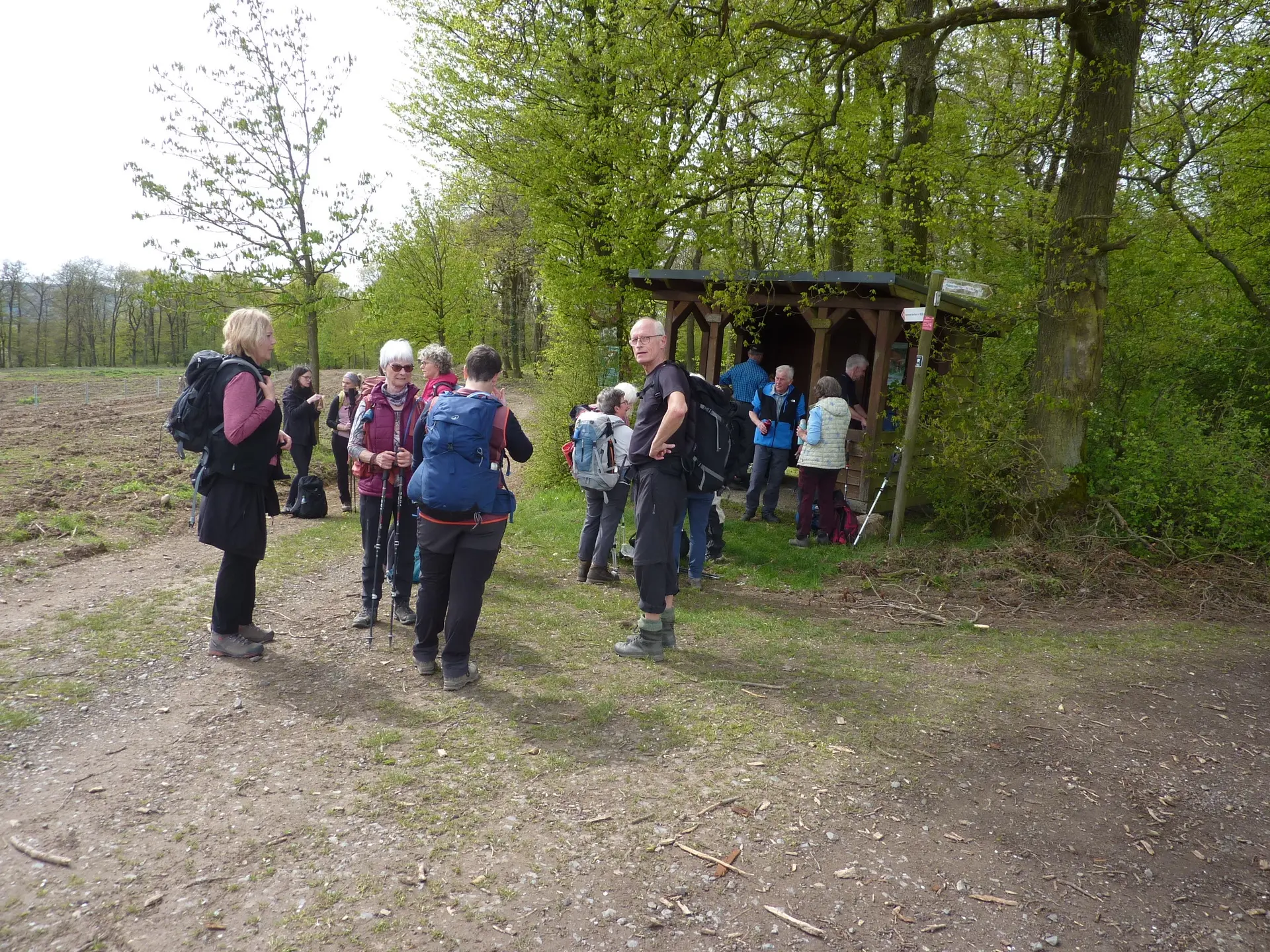 Kleine Stehpause am Forsthofweg | © DAV Koblenz
