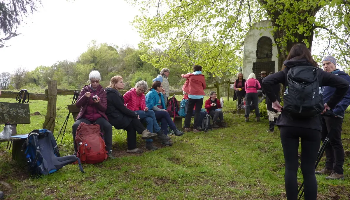 Mittagspause am Bildstock | © DAV Koblenz