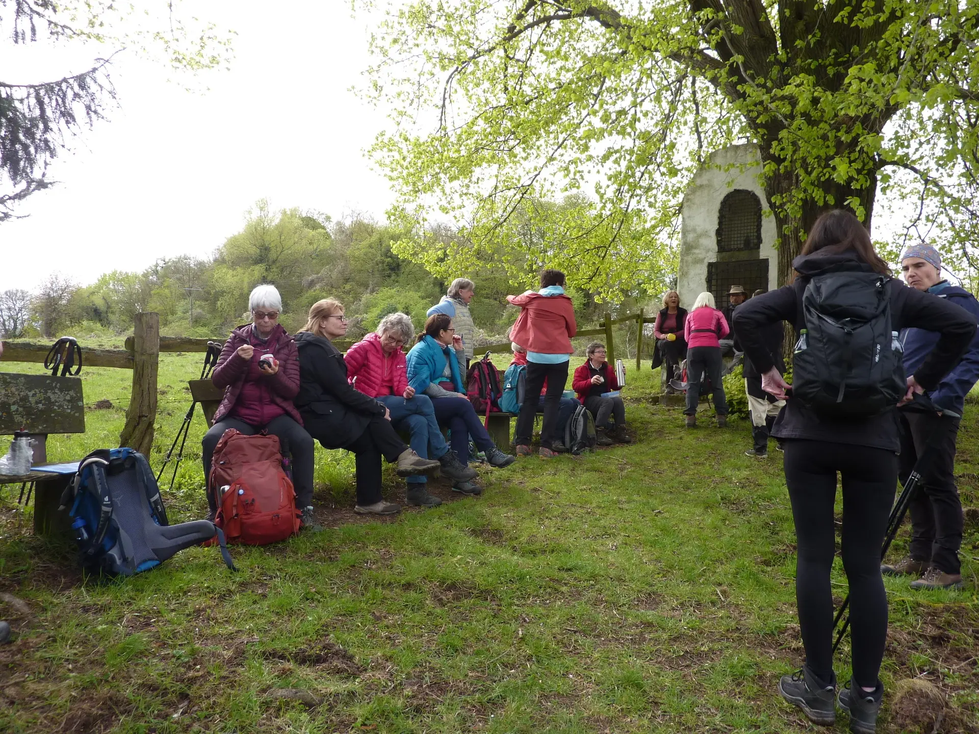 Mittagspause am Bildstock | © DAV Koblenz