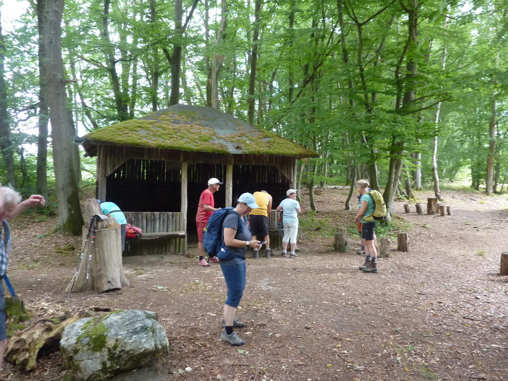 Die Hütte zur Mittagspause ist erreicht | © DAV Koblenz