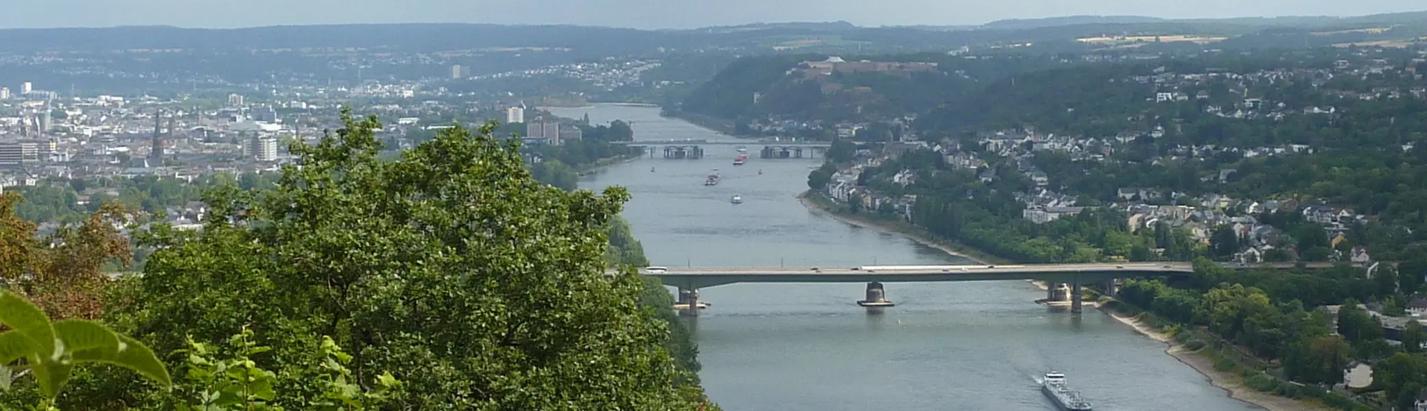 Blick rheinabwärts Richtung Ehrenbreitstein | © DAV Koblenz
