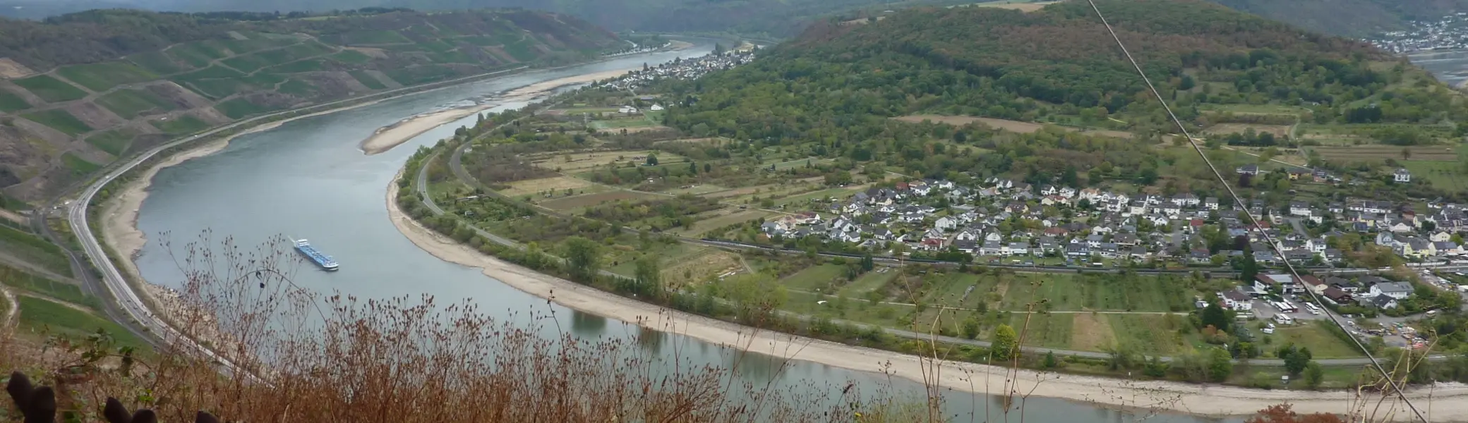 Blick auf die Mittelrhein-Schleife | © DAV Koblenz