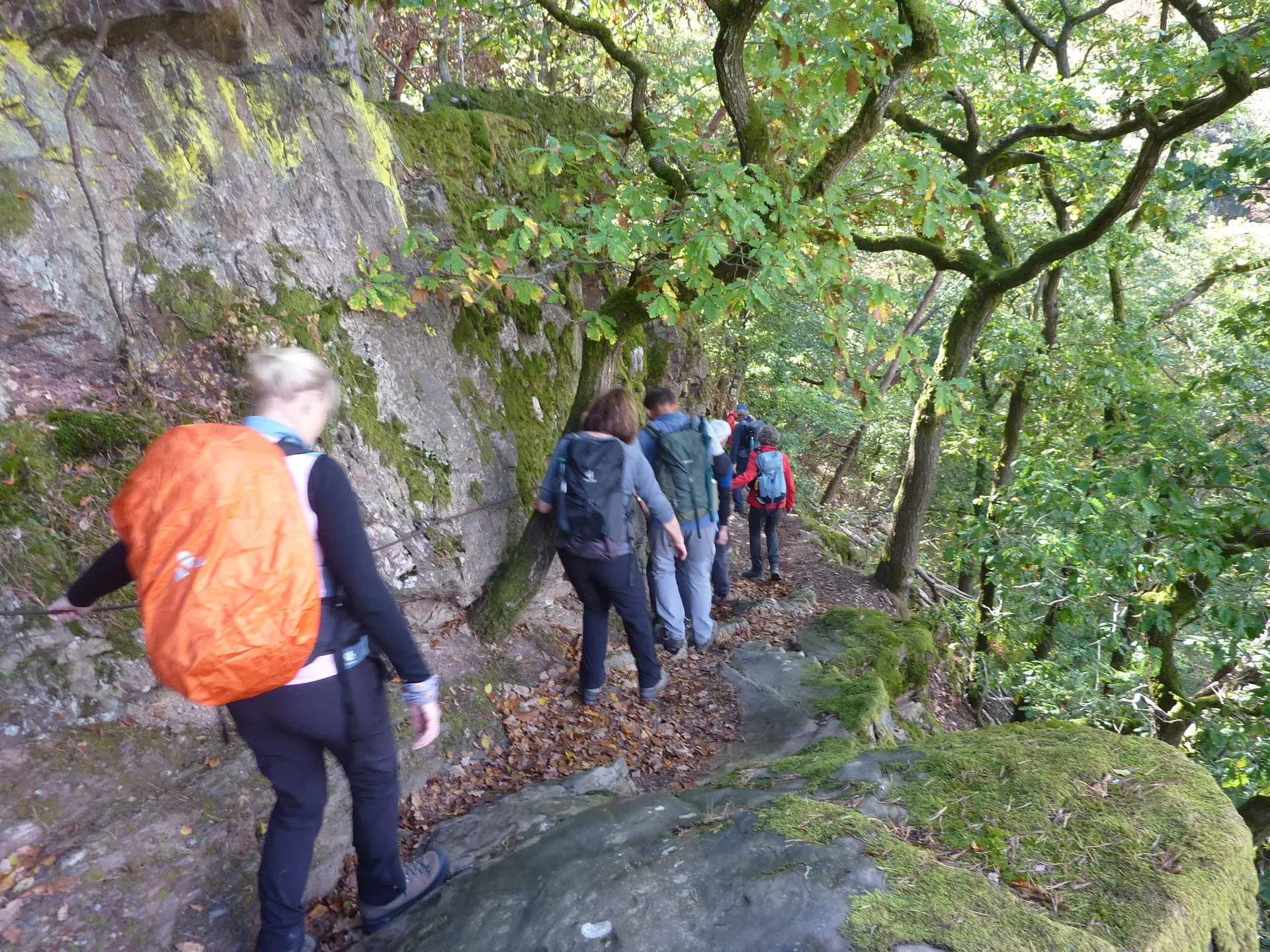 Felsiger Abstieg ins Morgenbachtal | © DAV Koblenz