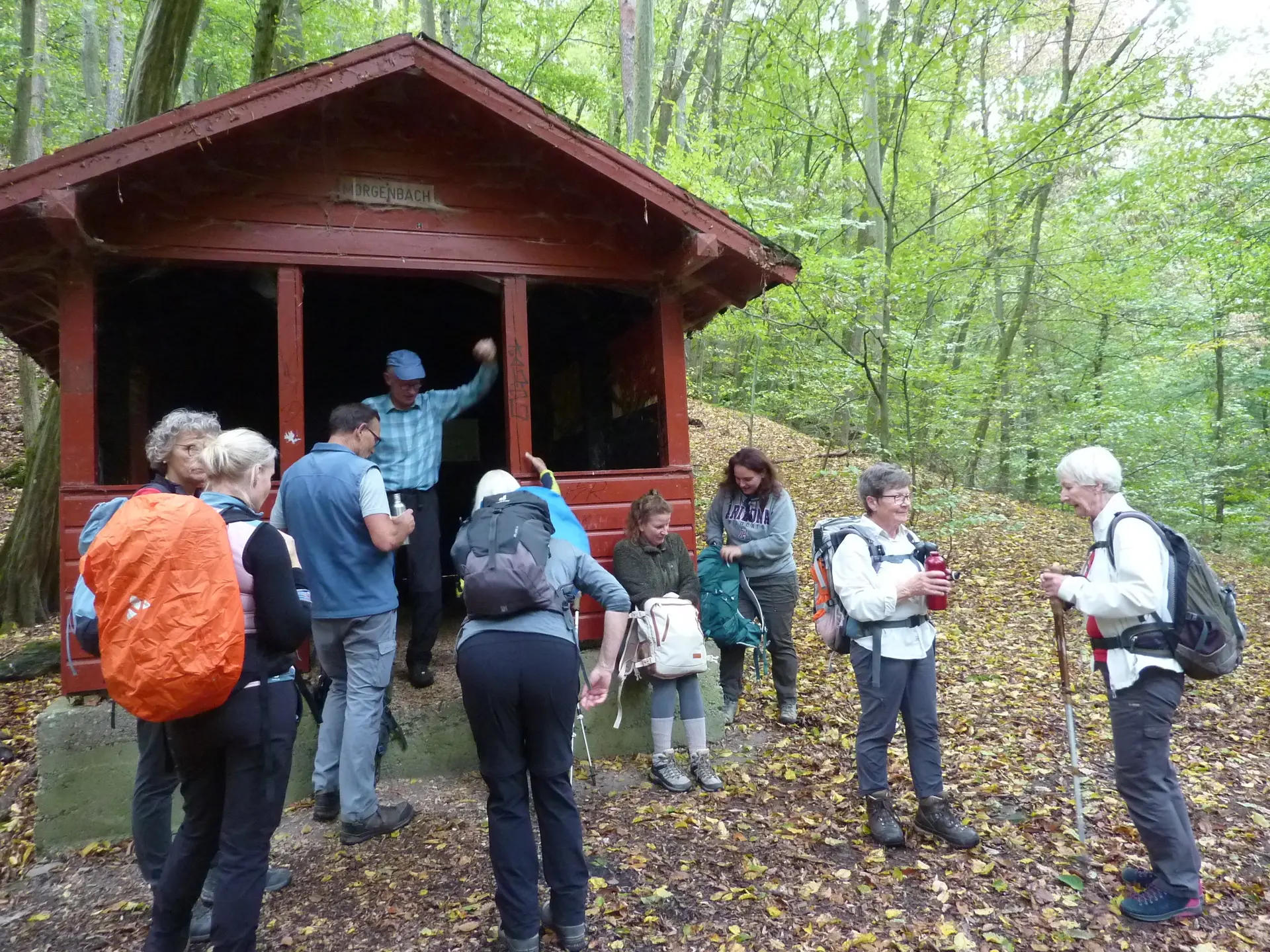 Letzte Pause mit Hütte zwei km vorm Ziel | © DAV Koblenz